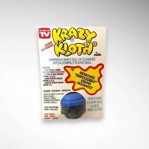 AS SEEN ON TV KRAZY KLOTH BY CADIE Infused Cloth For Removing Stains Around Home